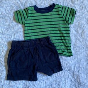 Cotton T-shirt and Short Set